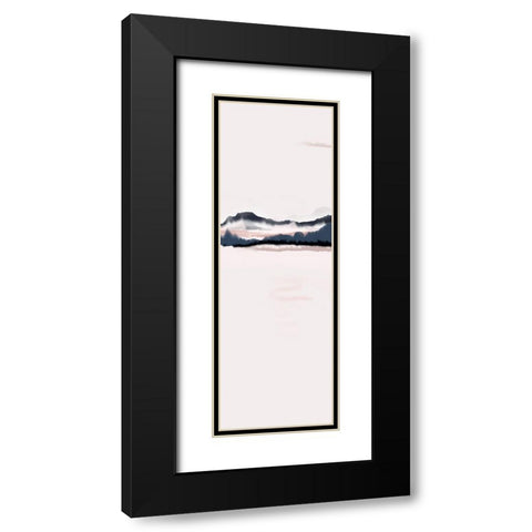 Horizon Panel 2 Black Modern Wood Framed Art Print with Double Matting by Urban Epiphany
