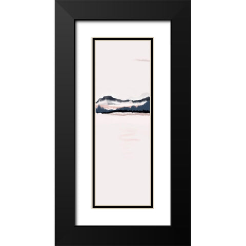 Horizon Panel 2 Black Modern Wood Framed Art Print with Double Matting by Urban Epiphany