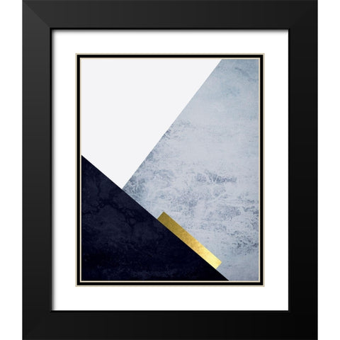 Mountain Grey 3 Black Modern Wood Framed Art Print with Double Matting by Urban Epiphany