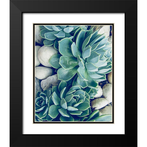 Grow Calm 2 Black Modern Wood Framed Art Print with Double Matting by Urban Epiphany