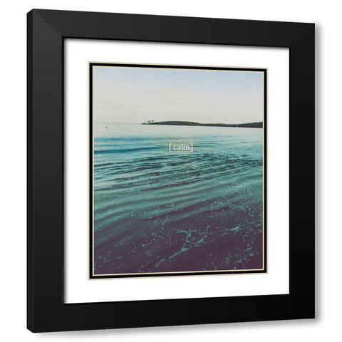 Grow Calm 1 Black Modern Wood Framed Art Print with Double Matting by Urban Epiphany