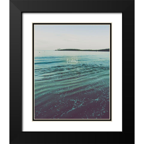 Grow Calm 1 Black Modern Wood Framed Art Print with Double Matting by Urban Epiphany