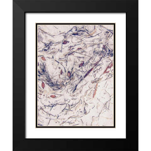 Shells 2 Black Modern Wood Framed Art Print with Double Matting by Urban Epiphany