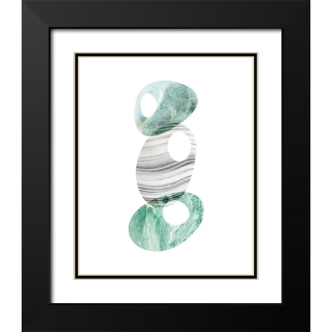 Scandinavian Balance 2 Black Modern Wood Framed Art Print with Double Matting by Urban Epiphany