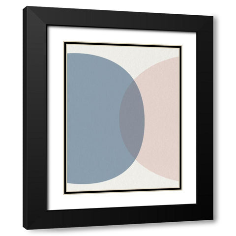 Mid Century Soft Luxe Black Modern Wood Framed Art Print with Double Matting by Urban Epiphany