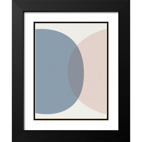 Mid Century Soft Luxe Black Modern Wood Framed Art Print with Double Matting by Urban Epiphany