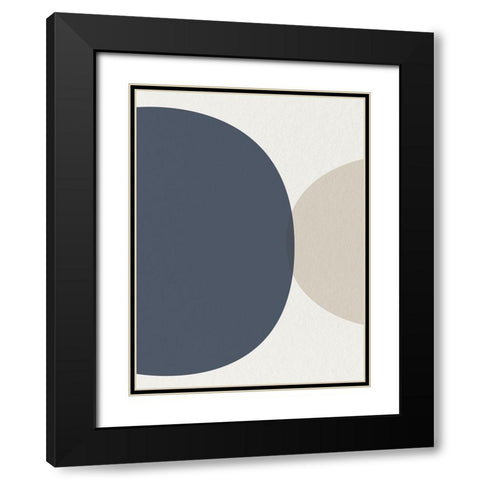 Mid Century Soft Luxe 2 Black Modern Wood Framed Art Print with Double Matting by Urban Epiphany