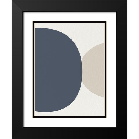 Mid Century Soft Luxe 2 Black Modern Wood Framed Art Print with Double Matting by Urban Epiphany