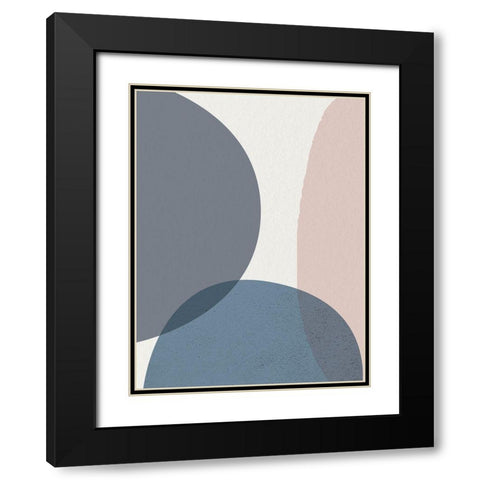 Mid Century Soft Luxe 4 Black Modern Wood Framed Art Print with Double Matting by Urban Epiphany