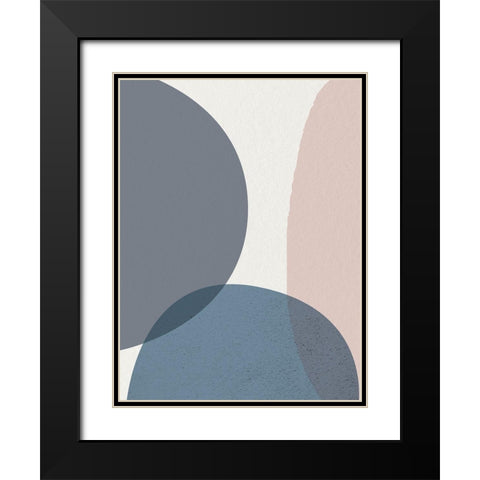Mid Century Soft Luxe 4 Black Modern Wood Framed Art Print with Double Matting by Urban Epiphany