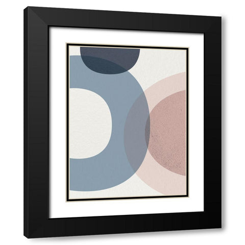 Mid Century Soft Luxe 5 Black Modern Wood Framed Art Print with Double Matting by Urban Epiphany