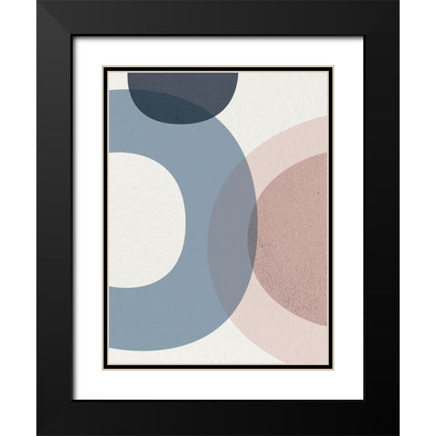 Mid Century Soft Luxe 5 Black Modern Wood Framed Art Print with Double Matting by Urban Epiphany