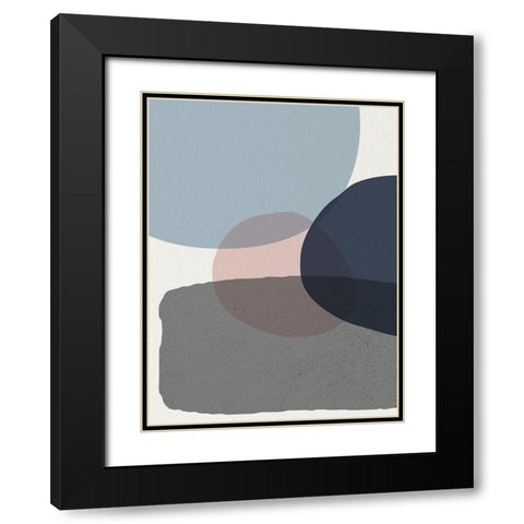 Mid Century Soft Luxe 6 Black Modern Wood Framed Art Print with Double Matting by Urban Epiphany