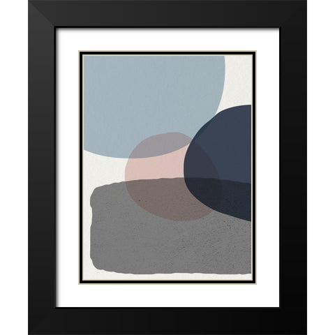 Mid Century Soft Luxe 6 Black Modern Wood Framed Art Print with Double Matting by Urban Epiphany