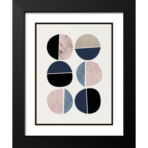Mid Century Soft Luxe 10 Black Modern Wood Framed Art Print with Double Matting by Urban Epiphany