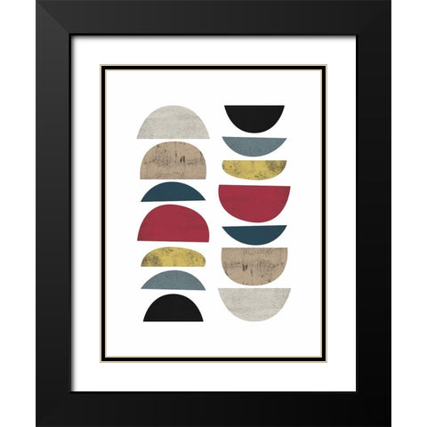 Mid Century Safari A Black Modern Wood Framed Art Print with Double Matting by Urban Epiphany