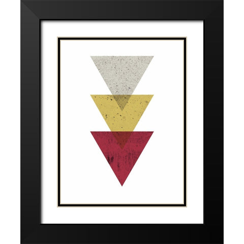 Mid Century Safari D Black Modern Wood Framed Art Print with Double Matting by Urban Epiphany