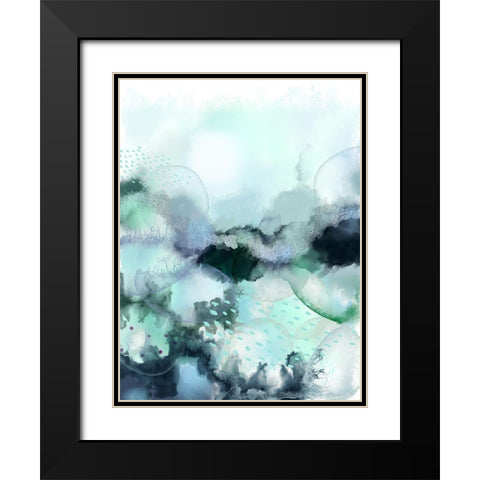 Evolving Ocean 1 Black Modern Wood Framed Art Print with Double Matting by Urban Epiphany