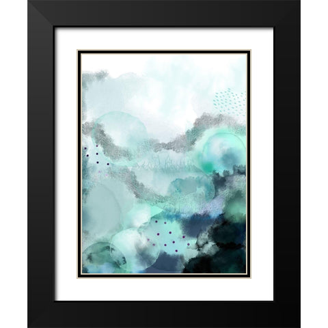 Evolving Ocean 2 Black Modern Wood Framed Art Print with Double Matting by Urban Epiphany