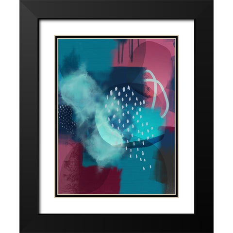 Bohemian Mix Black Modern Wood Framed Art Print with Double Matting by Urban Epiphany