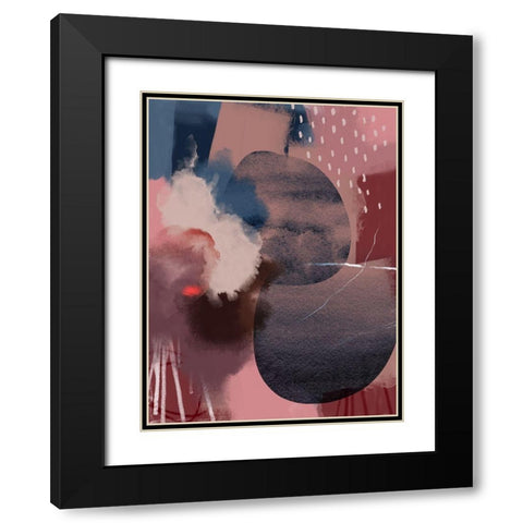Warm Hues Black Modern Wood Framed Art Print with Double Matting by Urban Epiphany
