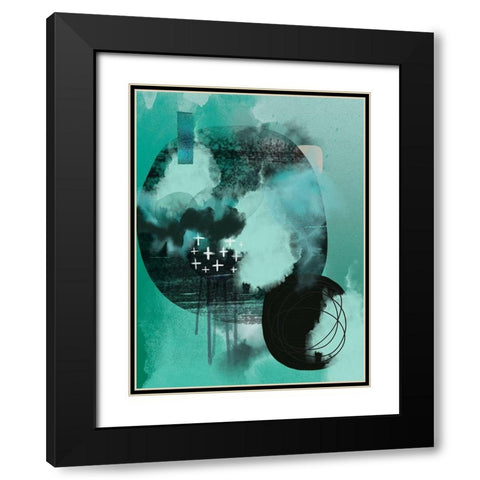 Still Tones Black Modern Wood Framed Art Print with Double Matting by Urban Epiphany