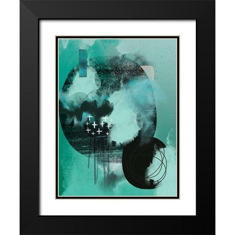 Still Tones Black Modern Wood Framed Art Print with Double Matting by Urban Epiphany