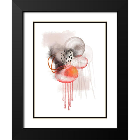 Neutral Space Black Modern Wood Framed Art Print with Double Matting by Urban Epiphany