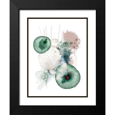 Ocean of Harmony Black Modern Wood Framed Art Print with Double Matting by Urban Epiphany