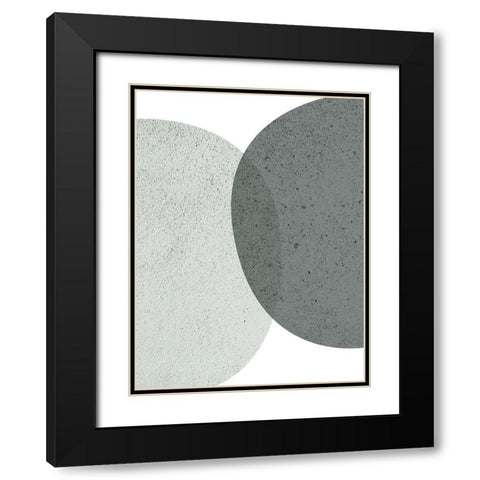 Mid Century ColorDew 6 Black Modern Wood Framed Art Print with Double Matting by Urban Epiphany