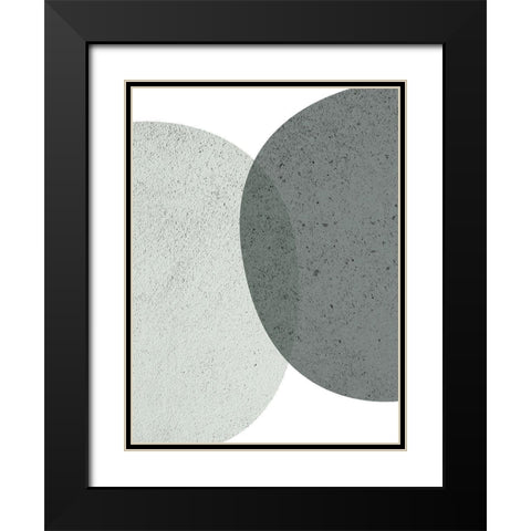 Mid Century ColorDew 6 Black Modern Wood Framed Art Print with Double Matting by Urban Epiphany