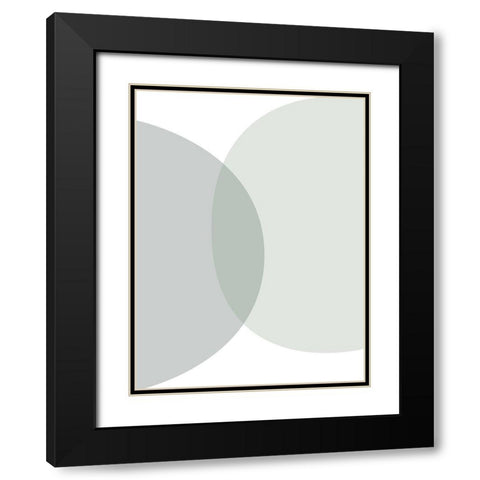 Mid Century ColorDew 8 Black Modern Wood Framed Art Print with Double Matting by Urban Epiphany