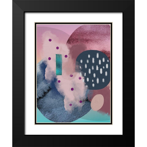 Floating 2 Black Modern Wood Framed Art Print with Double Matting by Urban Epiphany