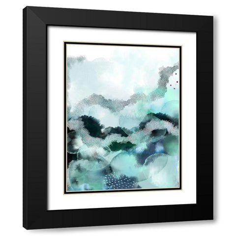 Evolving Ocean New Black Modern Wood Framed Art Print with Double Matting by Urban Epiphany