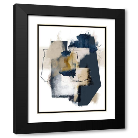 Unexpected Reality Neutral Tones Black Modern Wood Framed Art Print with Double Matting by Urban Epiphany
