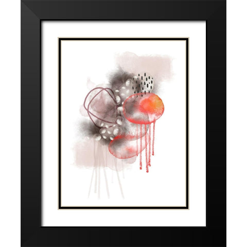 Daydream Black Modern Wood Framed Art Print with Double Matting by Urban Epiphany