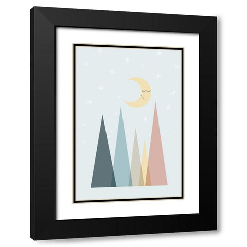 Pastel Scandi Nursery 2 Black Modern Wood Framed Art Print with Double Matting by Urban Epiphany