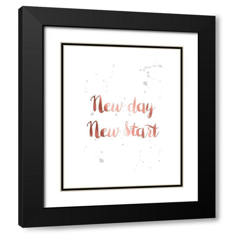 Rose Gold Inspirational Quotes 3 Black Modern Wood Framed Art Print with Double Matting by Urban Epiphany