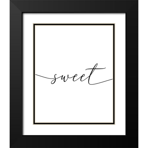 Sweet Dreams 1 Black Modern Wood Framed Art Print with Double Matting by Urban Epiphany