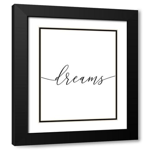 Sweet Dreams 2 Black Modern Wood Framed Art Print with Double Matting by Urban Epiphany