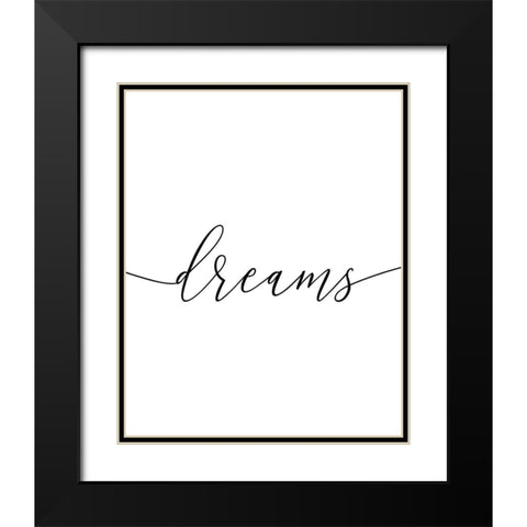 Sweet Dreams 2 Black Modern Wood Framed Art Print with Double Matting by Urban Epiphany