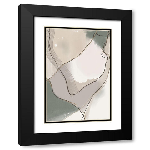 Patience Black Modern Wood Framed Art Print with Double Matting by Urban Epiphany