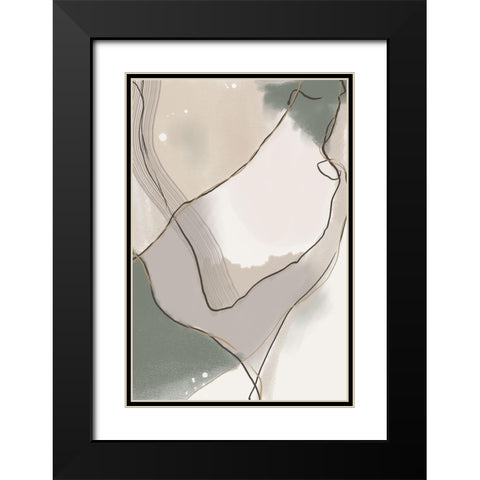 Patience Black Modern Wood Framed Art Print with Double Matting by Urban Epiphany