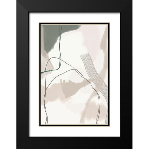 Poise Black Modern Wood Framed Art Print with Double Matting by Urban Epiphany