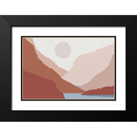 Canyon Views 4 Black Modern Wood Framed Art Print with Double Matting by Urban Epiphany