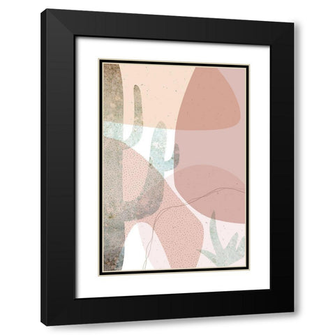 Dusty Desert Collage 1 Black Modern Wood Framed Art Print with Double Matting by Urban Epiphany