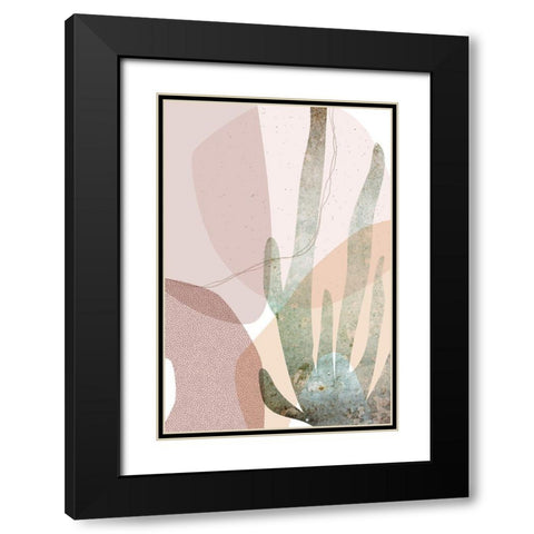 Dusty Desert Collage 2 Black Modern Wood Framed Art Print with Double Matting by Urban Epiphany
