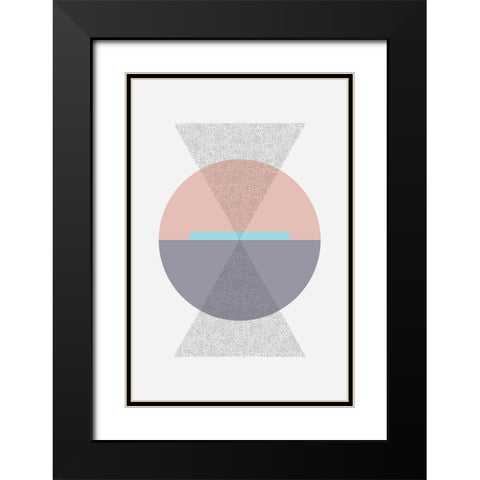 Iconic Mid Century 1 Black Modern Wood Framed Art Print with Double Matting by Urban Epiphany