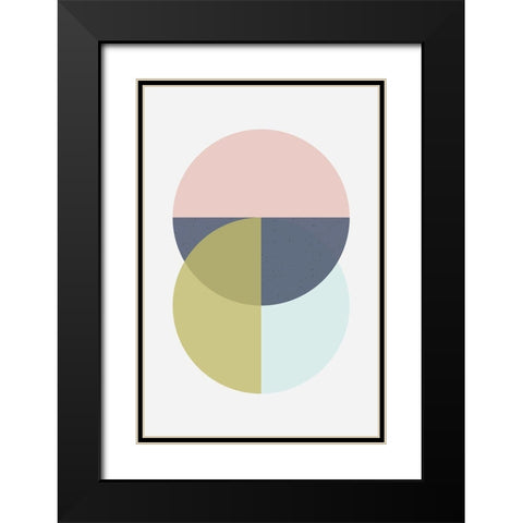 Iconic Mid Century 2 Black Modern Wood Framed Art Print with Double Matting by Urban Epiphany