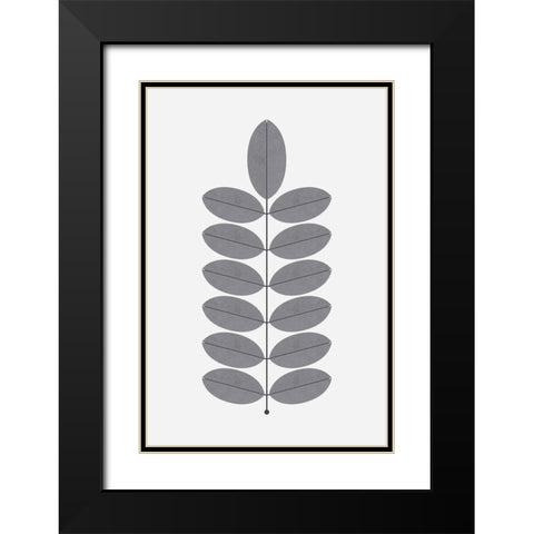 Iconic Mid Century 3 Black Modern Wood Framed Art Print with Double Matting by Urban Epiphany